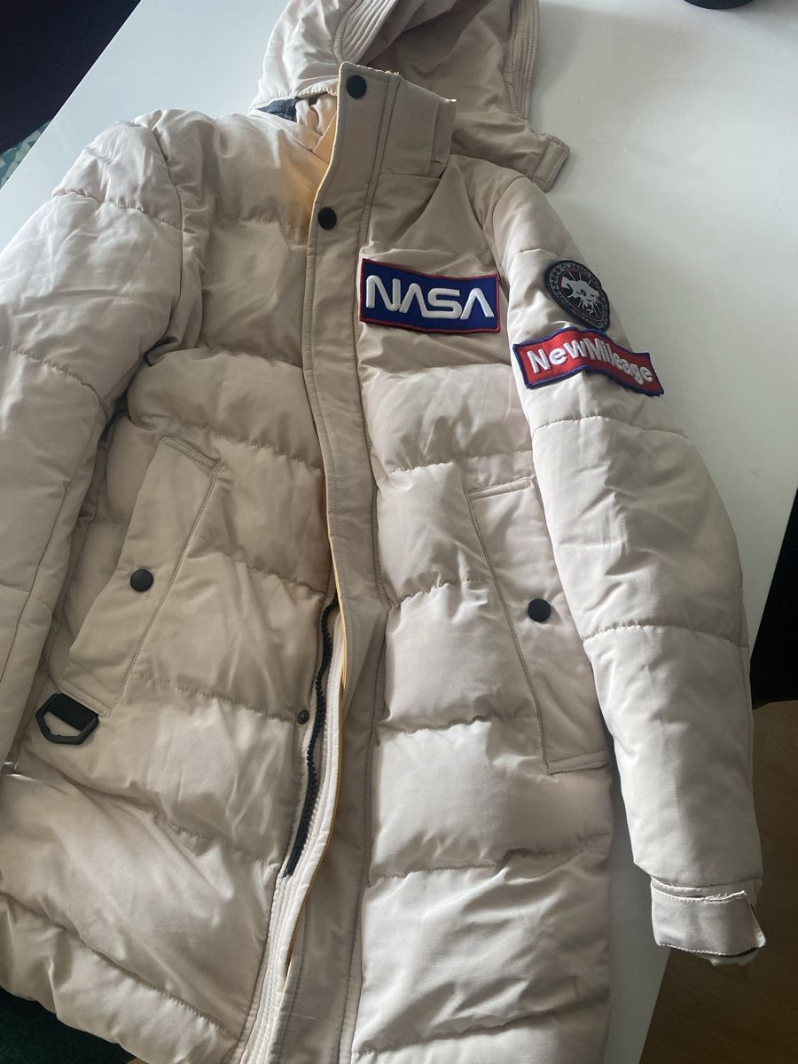 Giacche: Winterjacke Beige NASA Patch Grösse XL, – Usato da mellingen venduto da Jana2Fashion 1