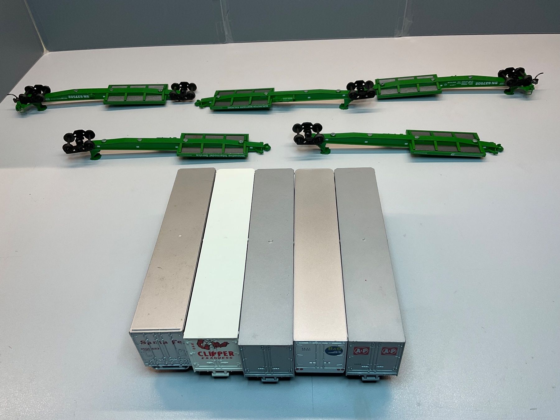 Athearn Modellini di ferrovie: 5x Train Trailer Wagen H0  Athearn/Walthers – Nuovo (secondo la descrizione) da Nänikon venduto da R_rota 3