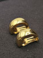 Vintage versilberte Design Ohrclips 80er, haltet sehr gut