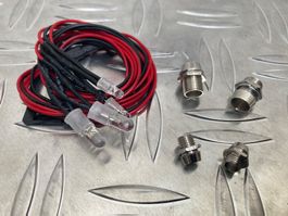 Fahrzeugbeleuchtungs-Set Led weiss/rot für RC-Cars 1:10 NEU!