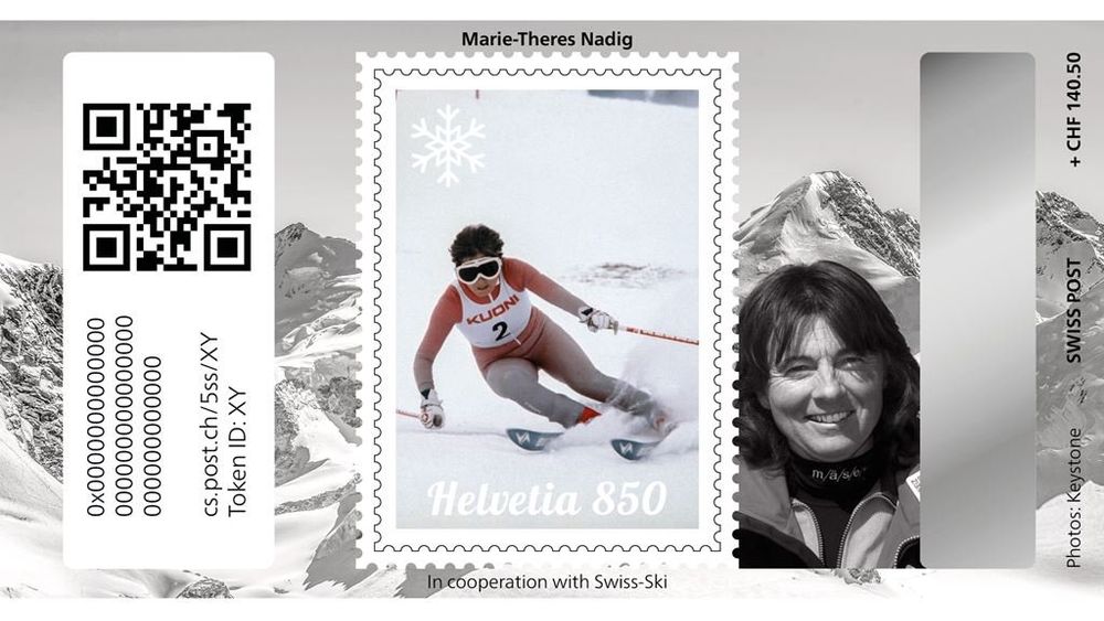 Tutti i francobolli: Swiss Crypto Stamp 5.0 ID 8 Silber Marie-Theres Nadig – Nuovo (secondo la descrizione) da Wetzikon ZH venduto da jse_xnn6