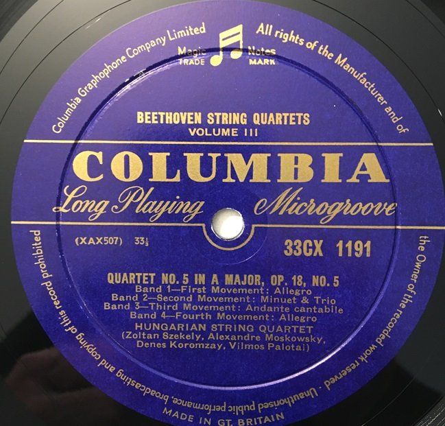 Dischi in vinile: Beethoven – String Quartets Nr. 5 & 6 (LP, 1955) – Usato da Grüningen venduto da azulamarillo_vinyl 2
