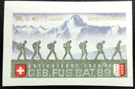Soldatenmarken 2.WK, Geb Füs Bat 89, Aufdr, ges Wi Inf 480-2