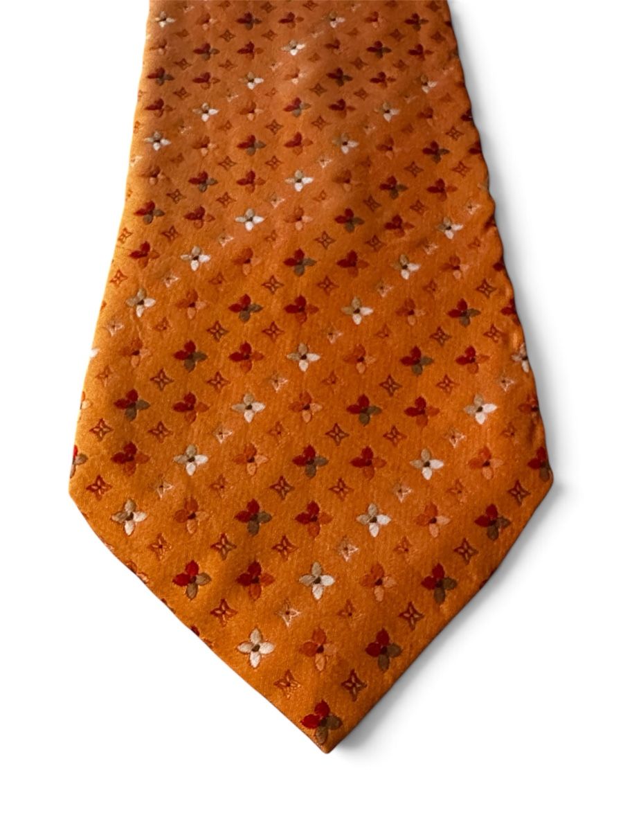 Louis Vuitton Krawatten: Louis Vuitton Krawatte Seide Orange Monogram Original – Neu (gemäss Beschreibung) aus Luzern von jov_6fx7 3