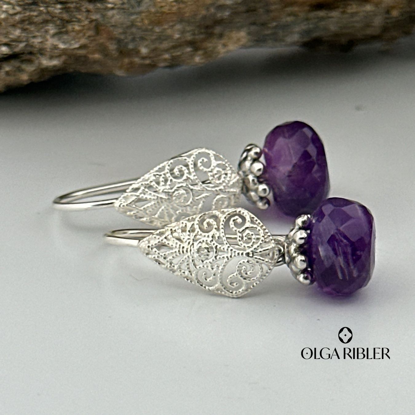 Olga Ribler Orecchini pendenti & Orecchini a lobo: Ohrringe mit Amethyste Silber 925 – Nuovo (secondo la descrizione) da Luzern venduto da Schmuckoutlet 6