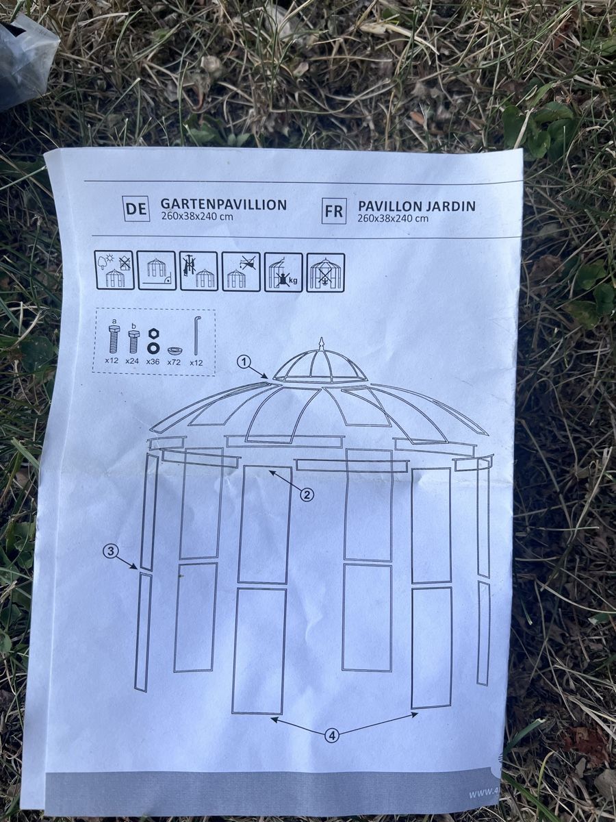 Gartenhäuser & Gewächshäuser: Neuer Gartenpavillon, rund – Neu und originalverpackt aus Steckborn von Holiday66