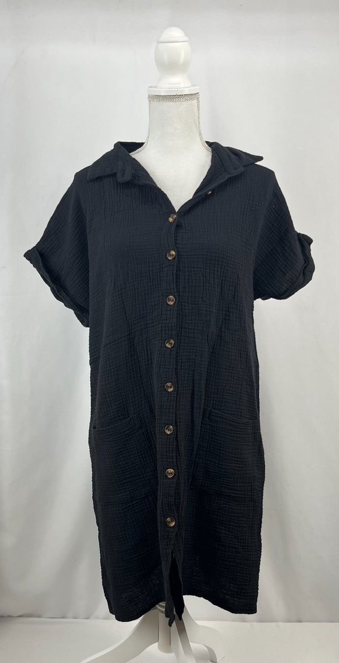 Vestiti: Robe-chemise noire L – Usato da Lausanne venduto da PlusValue_Lausanne