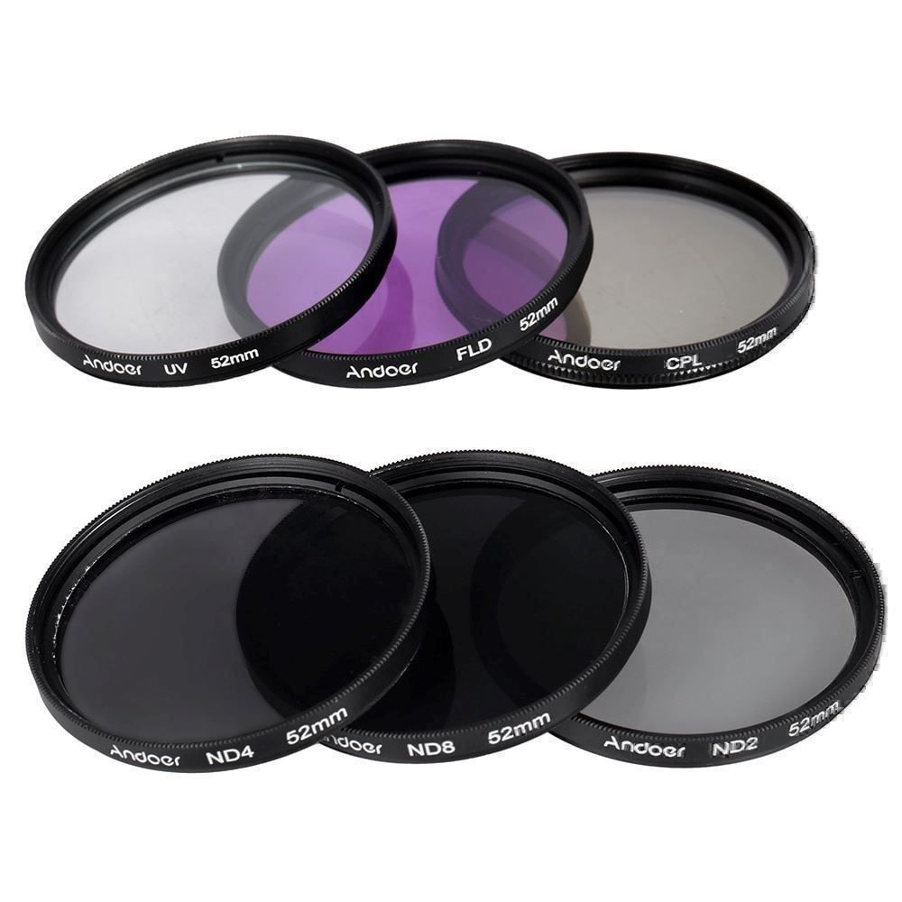 Filtri: FILTER SET 52mm - UV-CPL-FLD-ND2-ND4-ND8 - DSLR FILTER SET – Nuovo e nell'imballaggio originale da Kriens venduto da swissgadget 1