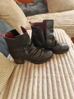 Stiefeletten 5th Avenue schwarz mit Absatz Neuwertig gr.39