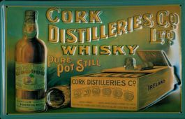 Blechschild 3D-CORK DISTILLERIES WHISKY