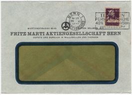 Perfin F.M. auf Firmenbrief von BERN