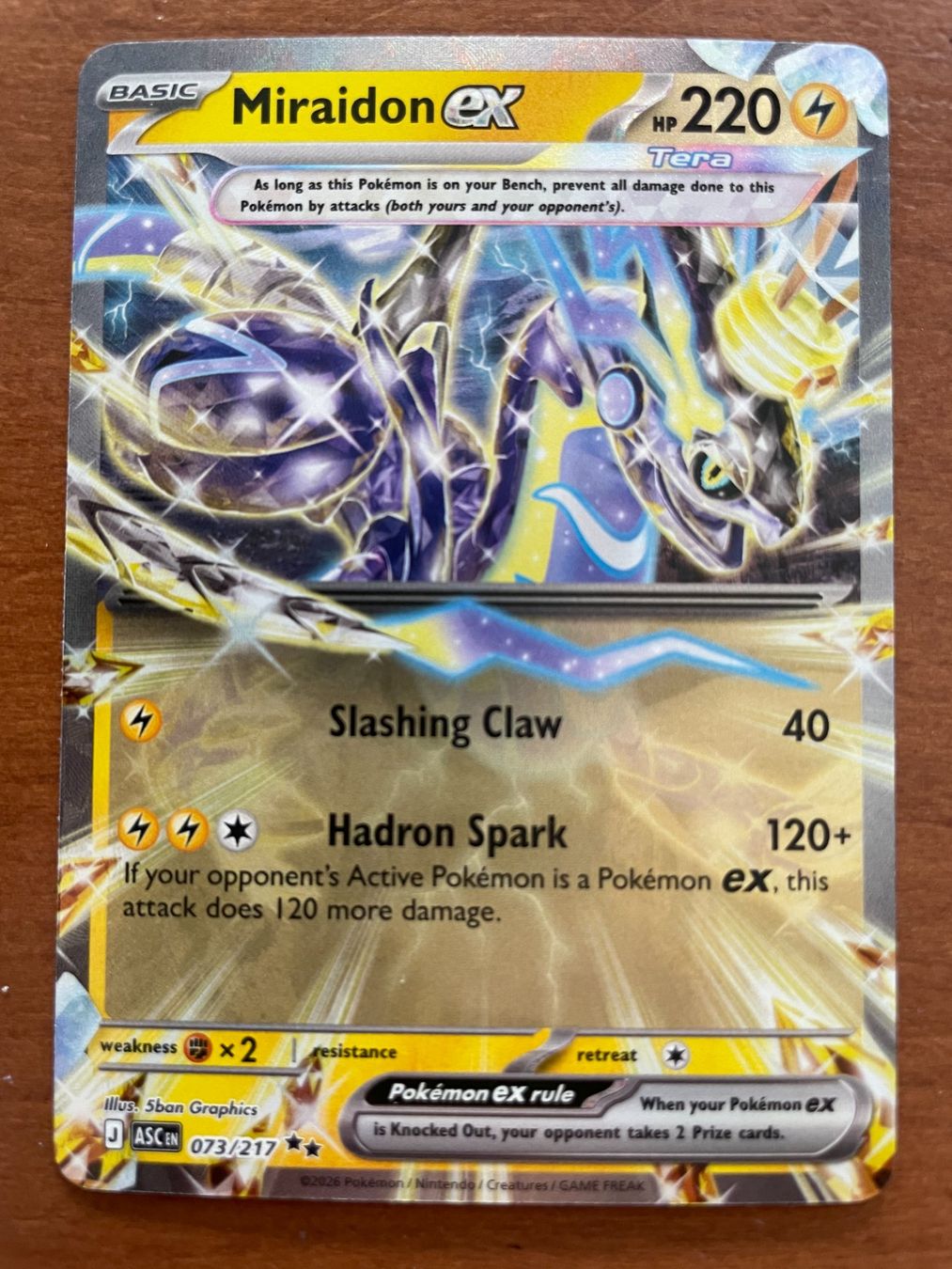 Pokémon Carte collezionabili: Pokemon Miraidon eX (Versand gratis) – Nuovo (secondo la descrizione) da Chur venduto da Angerson