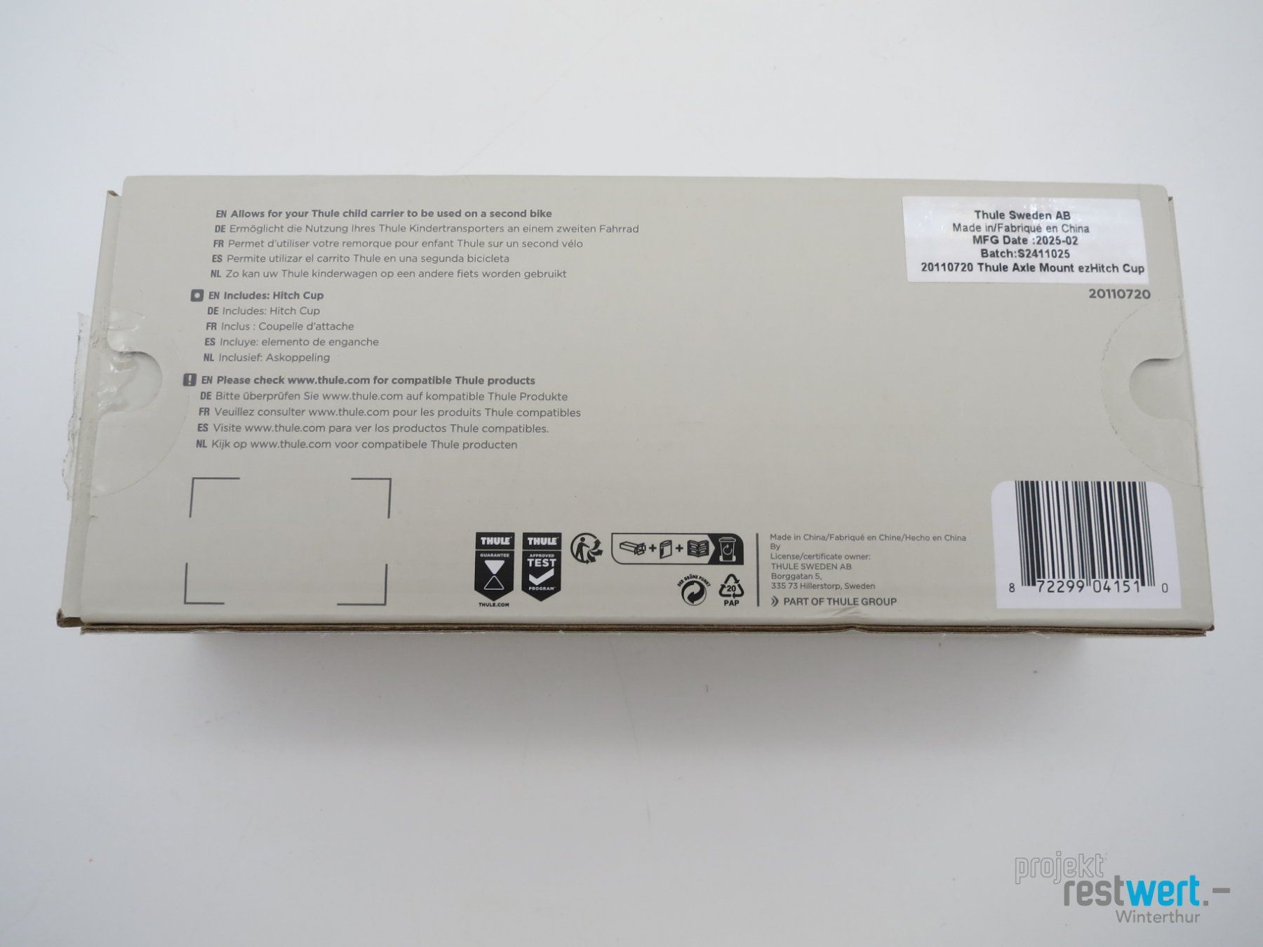 Ganci per rimorchio: THULE Anhängerkupplung Velo – Nuovo (secondo la descrizione) da Winterthur venduto da Restwert_Winterthur 3