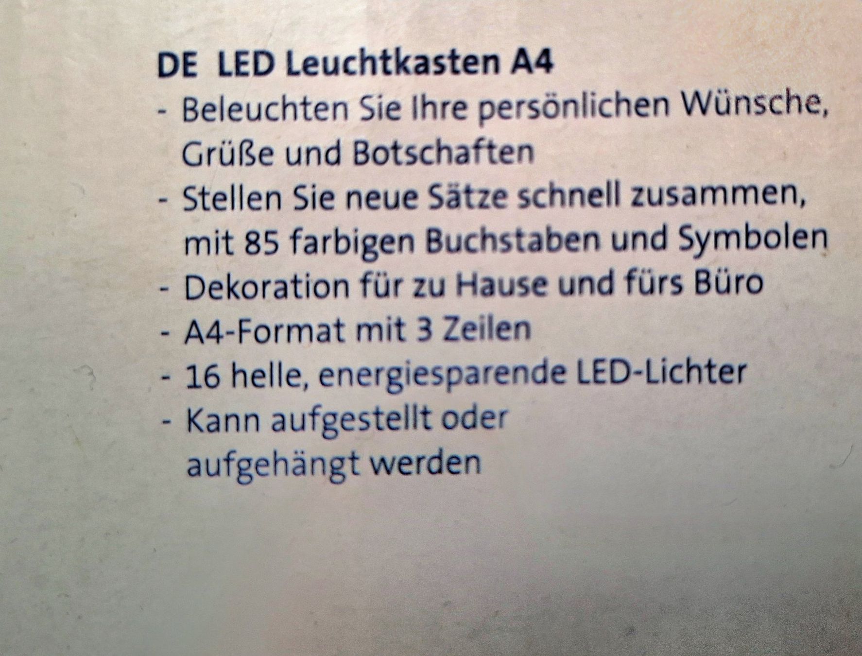 Lampen: LED Leuchtkasten A4 – Neu (gemäss Beschreibung) aus Muri b. Bern von smt_hqn7 2