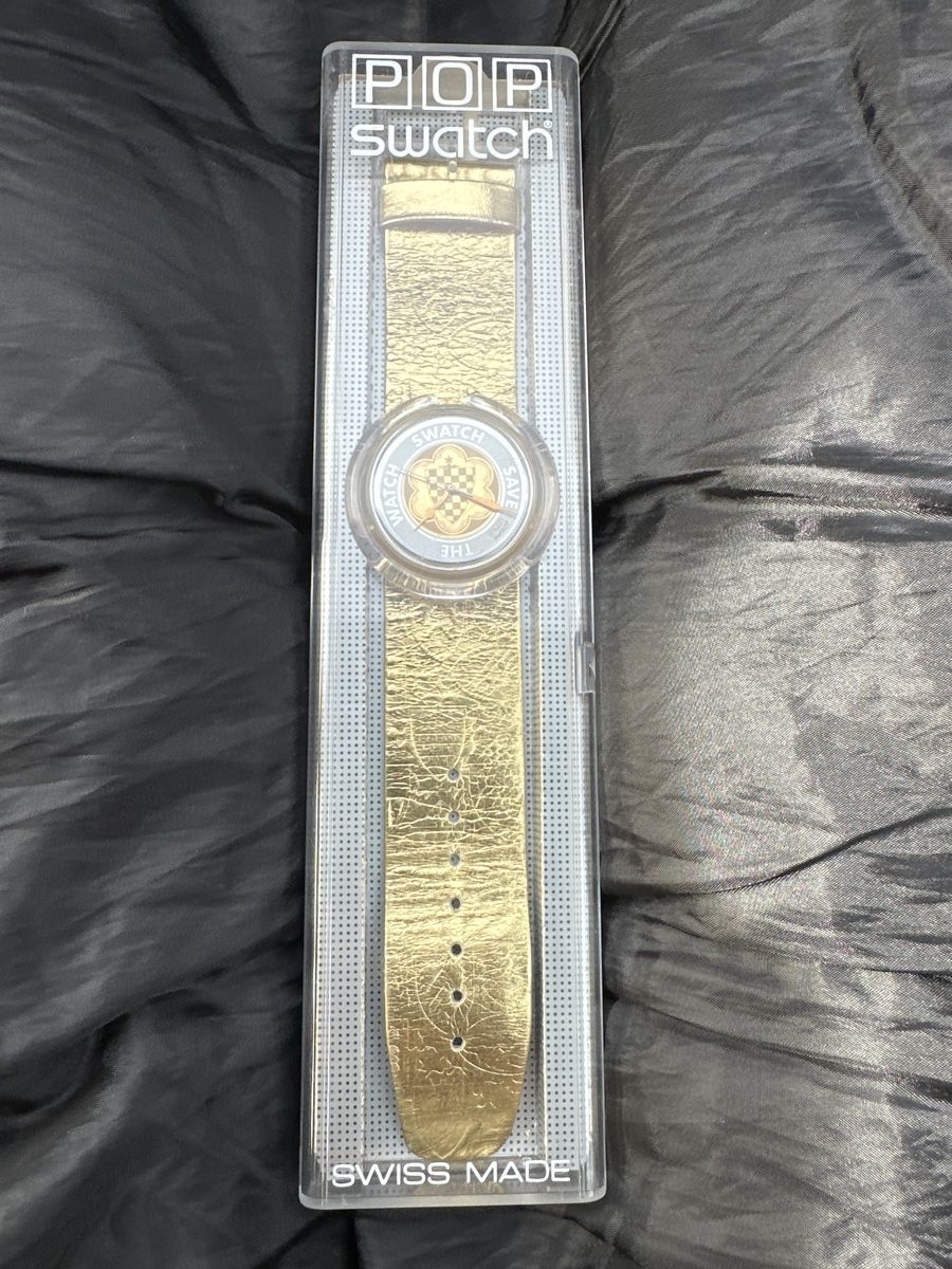 Swatch Orologi: Swatch Pop Uhr Gold mit Originalverpackung – Usato da St. Gallen venduto da mai_gd7k