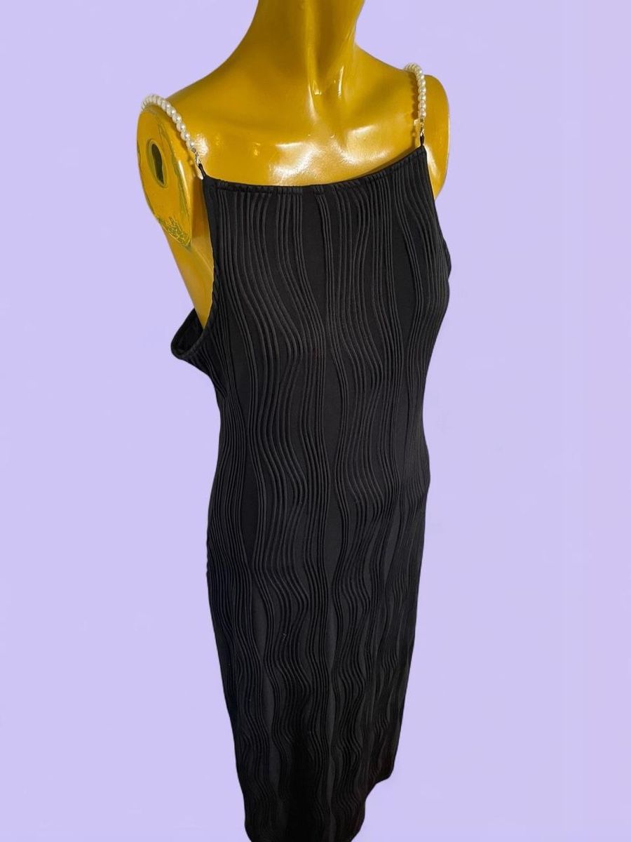 Vestiti: Robe noire bretelle perlée, Taille M – Usato da Troinex venduto da Irisglo 2