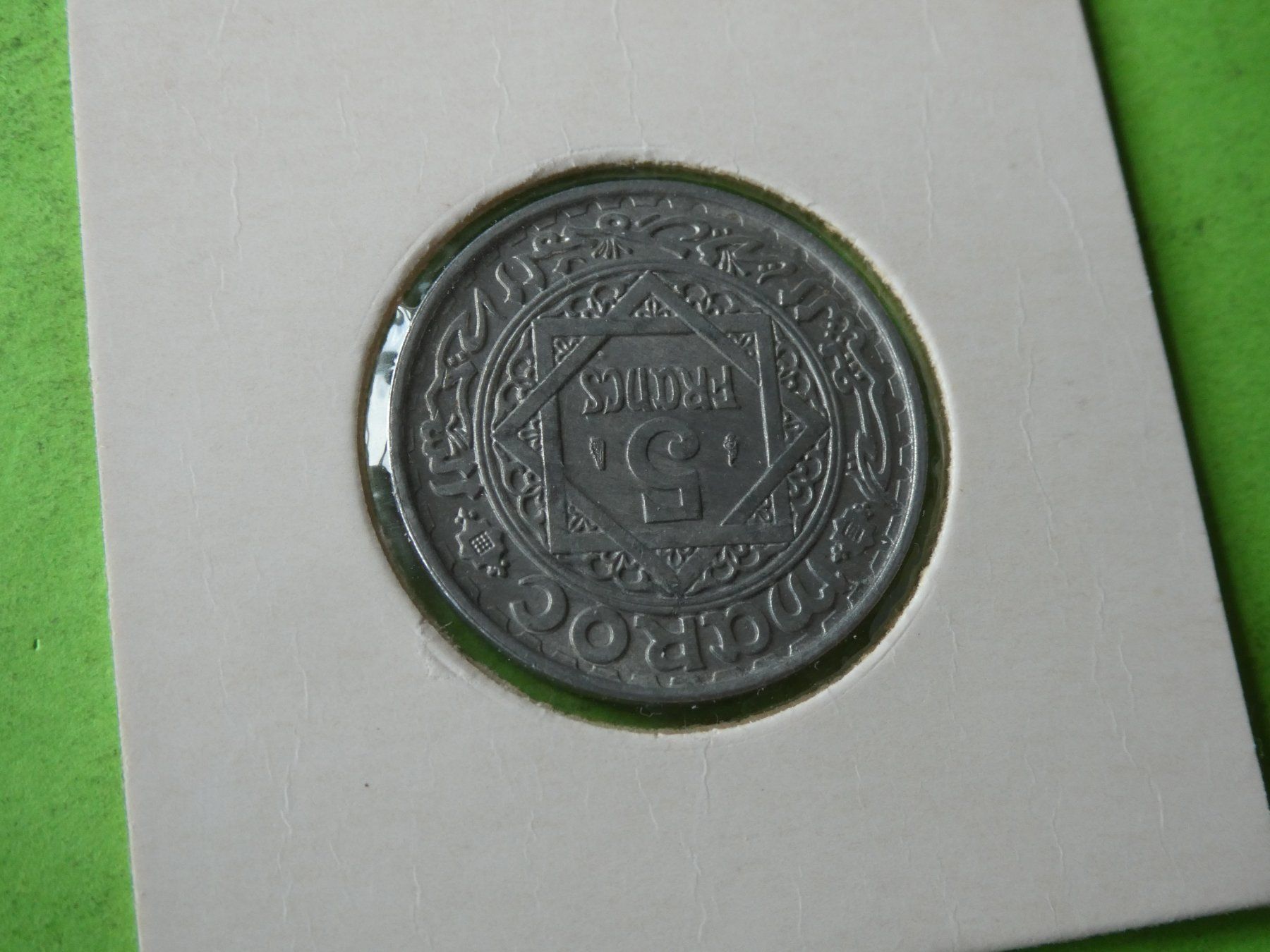 Tutti le monete: Marokko AH 1370, 5 Francs   stgl – Usato da Hinterforst venduto da Rohusri 1