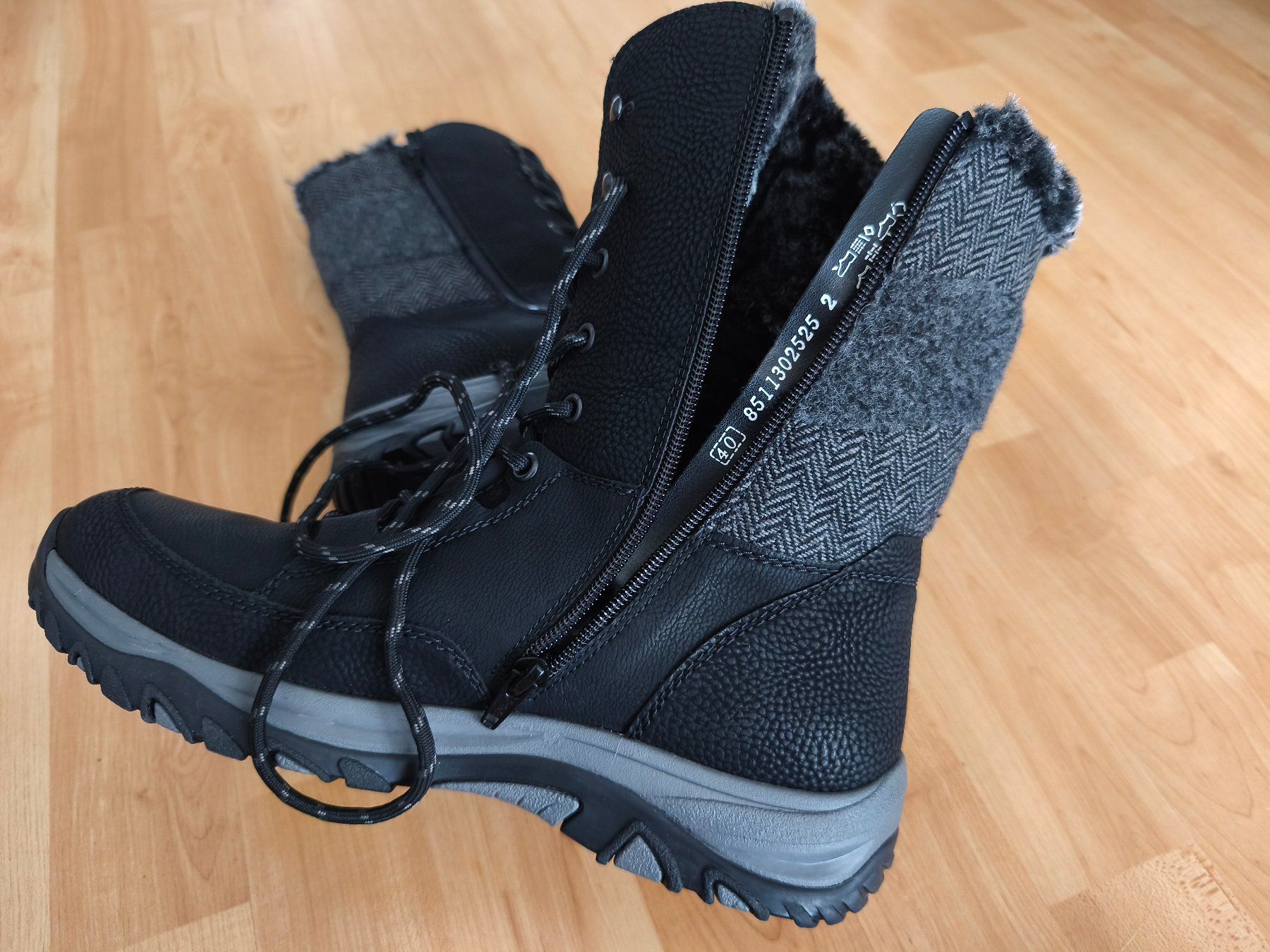 Rieker Scarpe da donna: RIEKER TEX Winterboots mit kuscheligem Warmfutter Gr. 40 – Nuovo (secondo la descrizione) da Rüti ZH venduto da mome8 2