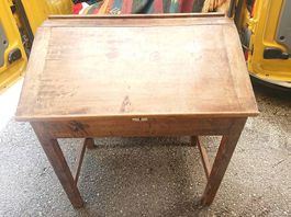 Ancien Pupitre d'école ou d'église, servante