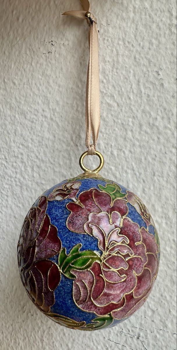 Alle Dekorationen: hübsche Cloisonné-Emaille  „Blaues Blumenmuster✨ – Gebraucht aus Zürich von c_d_r 4
