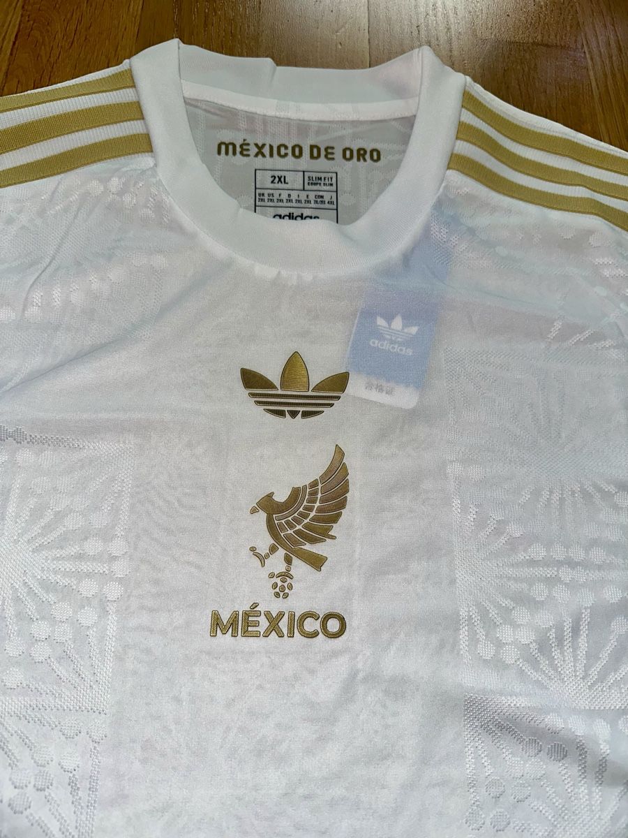 Adidas Canottiere & Pantaloni: Mexiko Trikot Weiss Gold Gr. XXL – Nuovo (secondo la descrizione) da Bern venduto da rub_8mhx 2