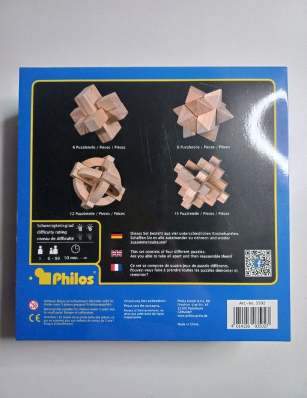 Puzzles: AB 1CHF - Philos Holzpuzzle - Geduldspiel – Gebraucht aus Wangen b. Olten von SecondStory4u 1