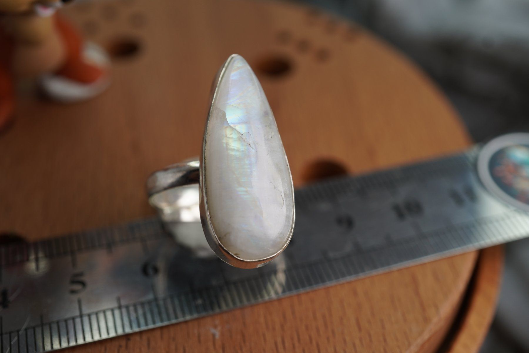 Mineralien & Heilsteine: Mondstein       ring Grösse  Variabel     (Räumung!) – Neu und originalverpackt aus Eschenbach SG von topstone 1