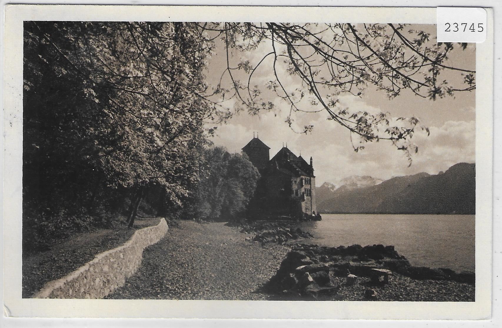 Cartoline postali: Chateau de Chillon - Im Frühling – Antico da Ettingen venduto da Kartenplanet