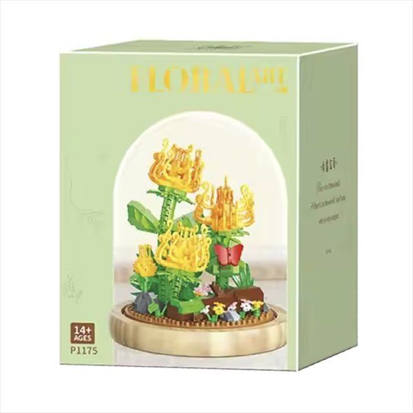 Baukästen: Blume im Glas: Löwenzahn / Mini-Bausteine – Neu und originalverpackt aus Meisterschwanden von Bigi1 1