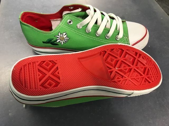Scarpe da uomo: Sneaker green mit Edelweiss Gr.35 – Nuovo e nell'imballaggio originale da Marbach LU venduto da Frantisek