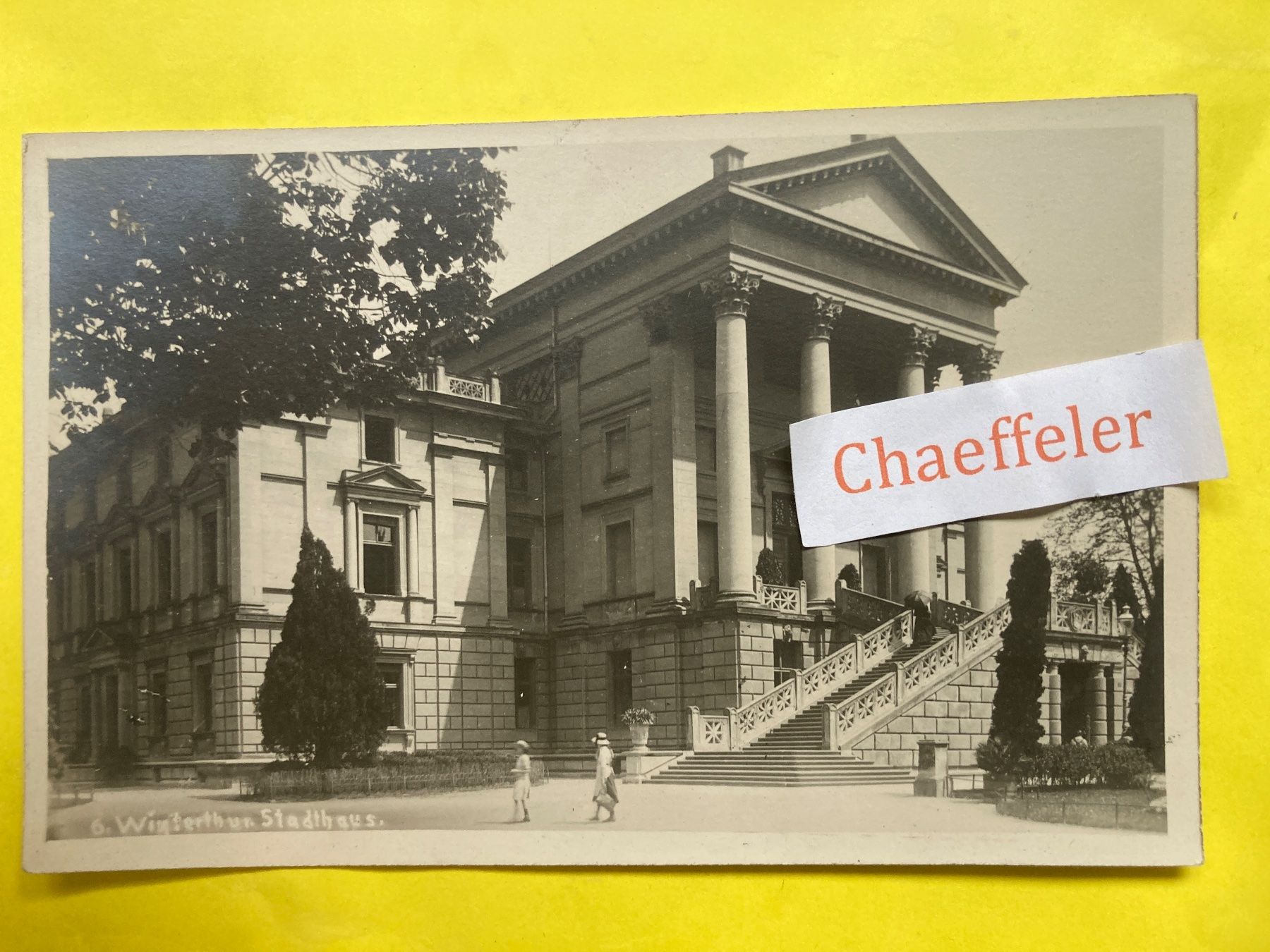 Cartoline postali: 1920. 6. Winterthur Schulhaus – Usato da Zürich venduto da Chaeffeler