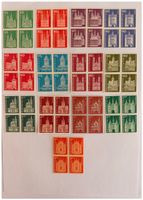Schweizer Briefmarken - Baudenkmäler - Viererblöcke