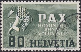 1945, PAX Nr.269 (Füllhorn), gut gezähntes Stück, Kat: 60.-+