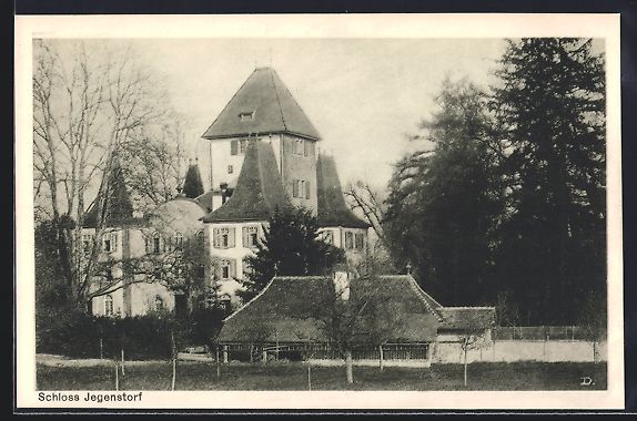 Cartoline postali: AK Jegenstorf, Ansicht vom Schloss – Usato da Berlin venduto da bartko-reher