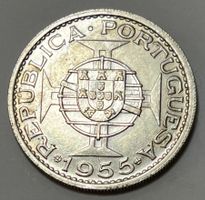20 Escudos - Angola / Portugal - 1955 (Silber .720)
