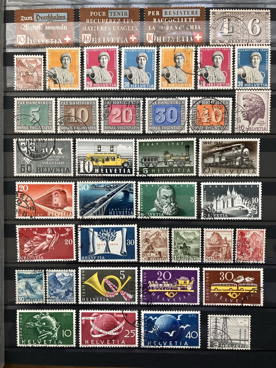 Tutti i francobolli: Schweiz CH 1924-60 + Porto 5s – Usato da Cham venduto da Diablo1232 2