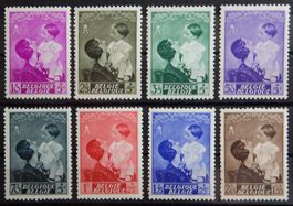Belgien Kat. 443-450 ** 1937 Kat. 40 Euro