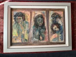 Ludwig Demarmels, Original, Oel auf Lein., 1979, Liebesdamen