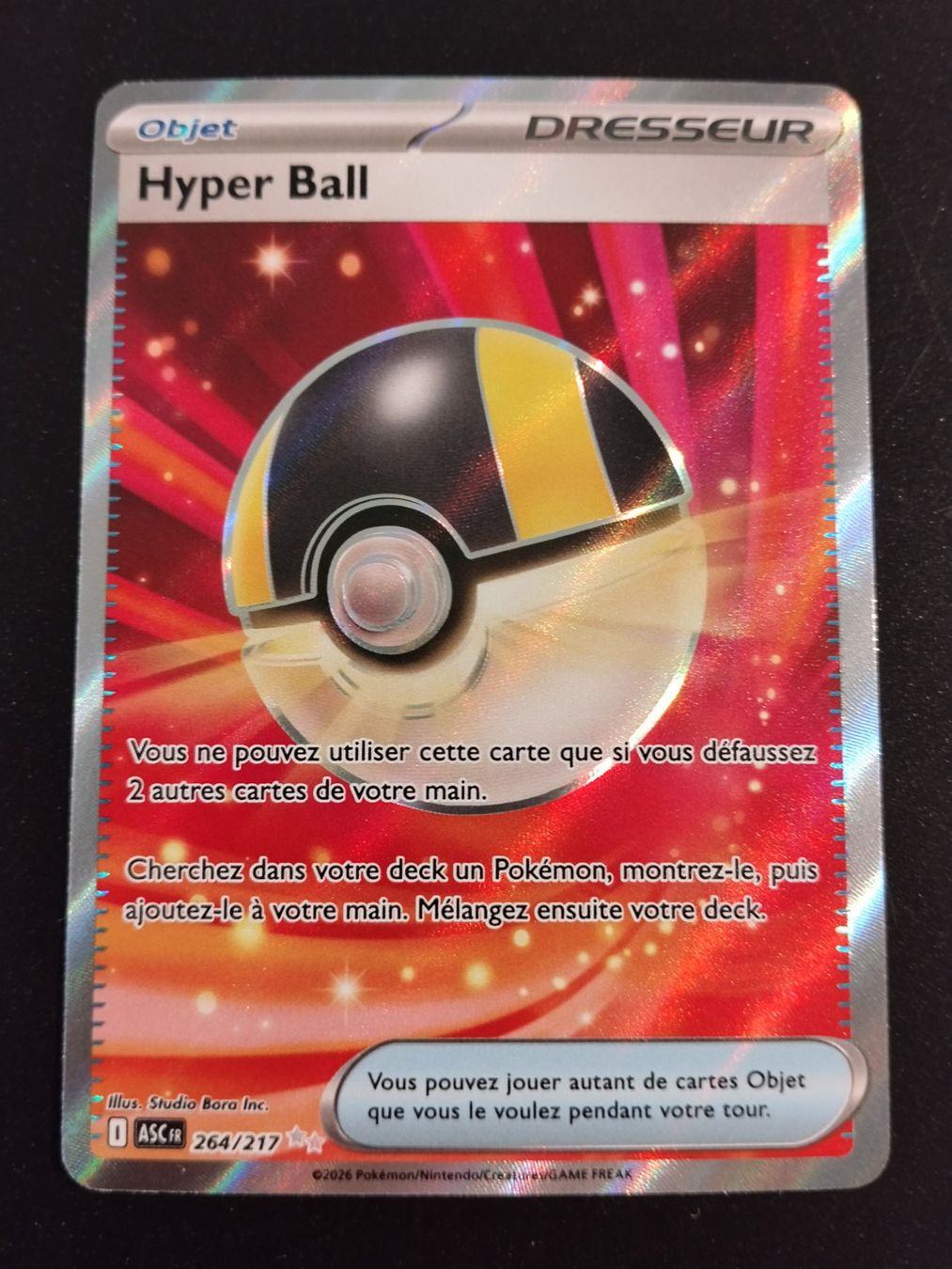 Pokémon Carte collezionabili: Pokémon Héros Transcendants: Hyper Ball 264/217 FR – Usato da Palézieux-Village venduto da oufoux08