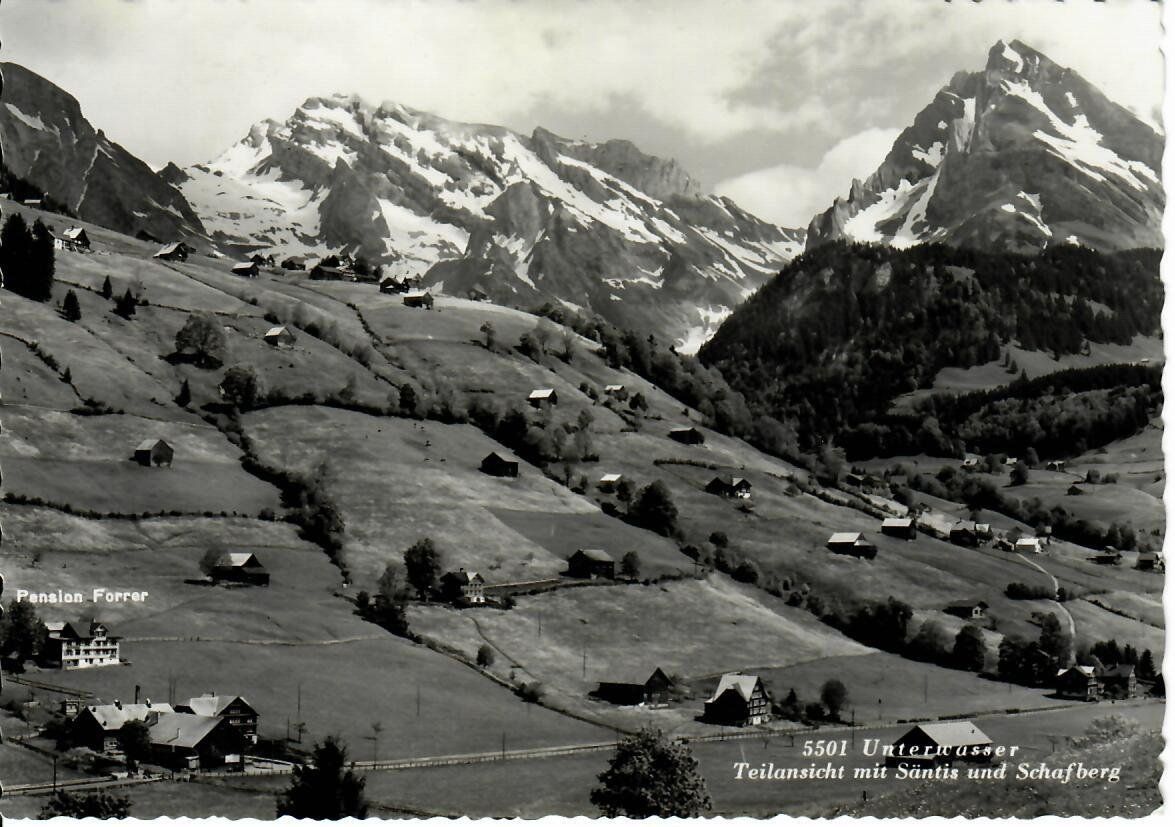 Cartoline postali: Unterwasser 1957 – Usato da Hochdorf venduto da Ziegel-16