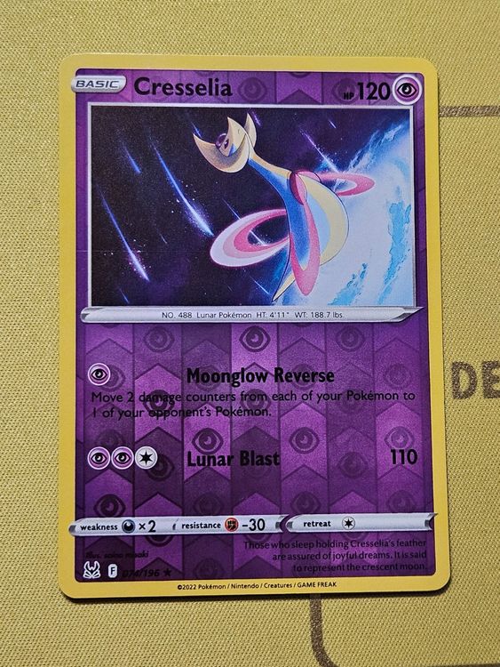 shiny cresselia pokemon card POKMON CARD GAME S7D 087/067 UR