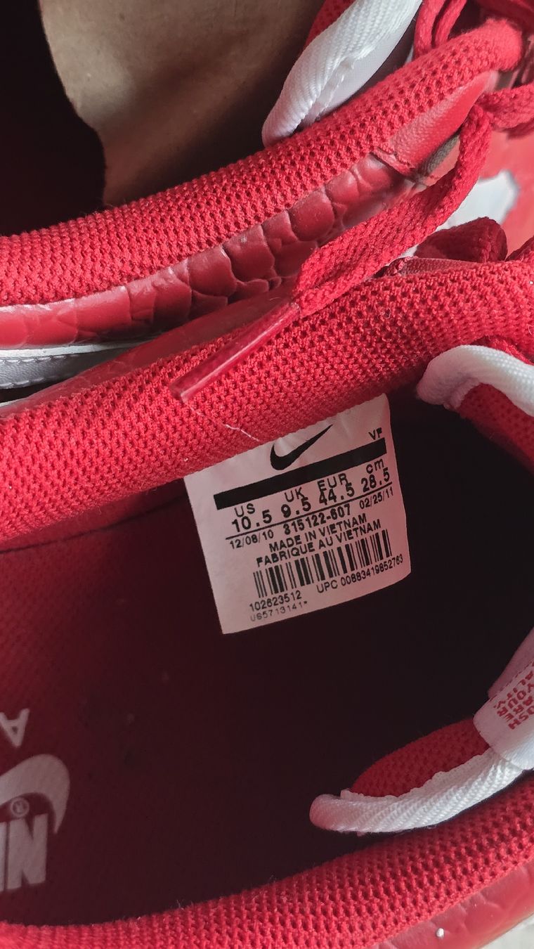 Nike Scarpe da uomo: Nike Airforce 1, EU 45 Red – Nuovo (secondo la descrizione) da Oeschgen venduto da drb_p57r 7