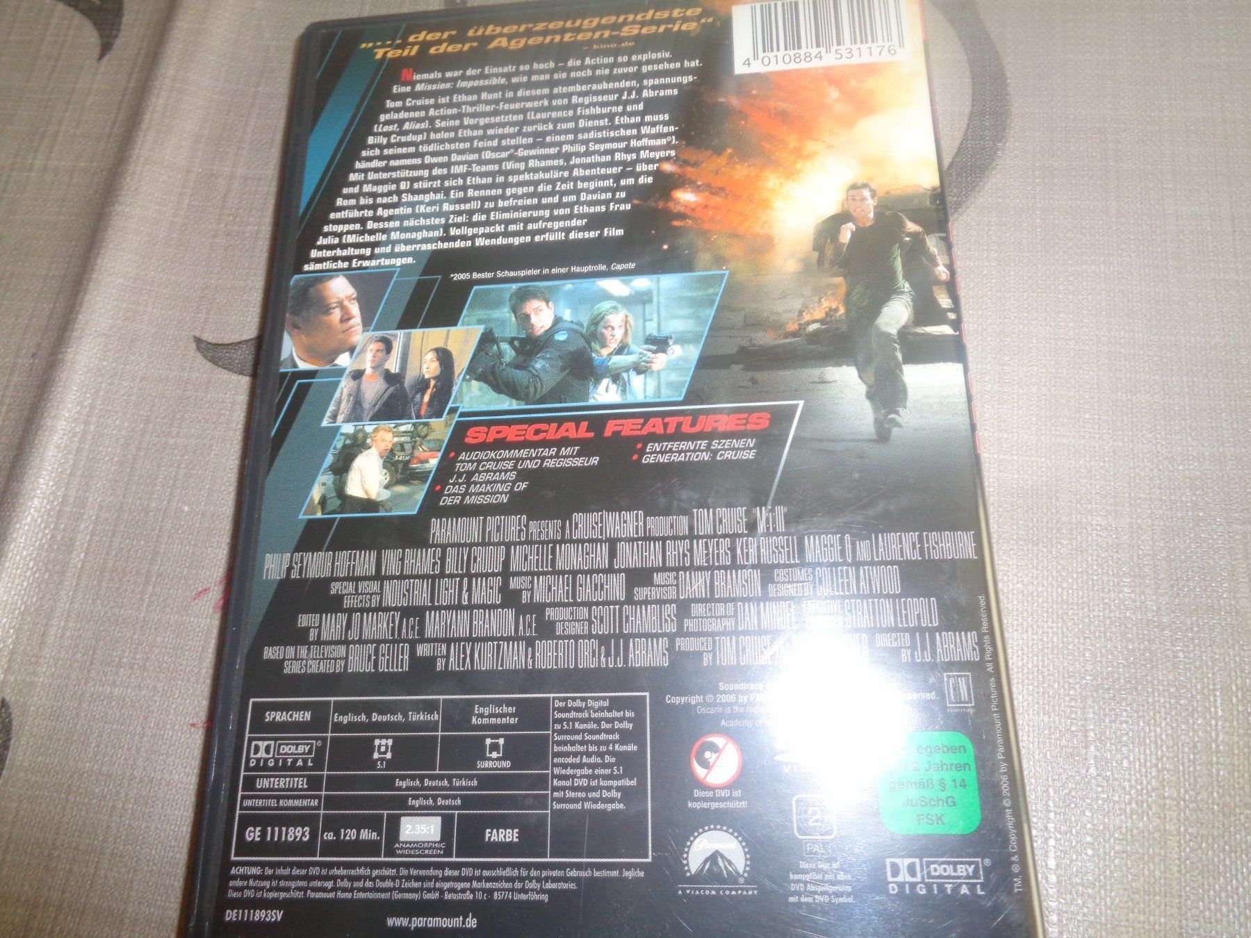 Tutti i DVDs: Mission Impossible 3 (DVD) – Usato da Olten venduto da Disc-Verkauf 2