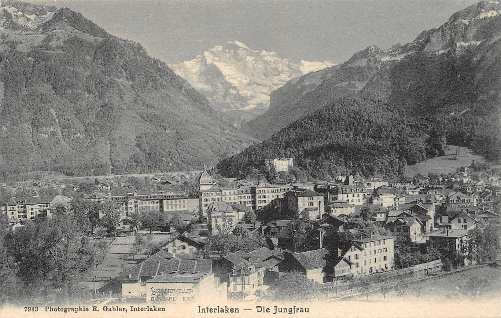 Cartoline postali: 2x Interlaken – Usato da Ottikon b.Kemptth. venduto da Neptun1974 2