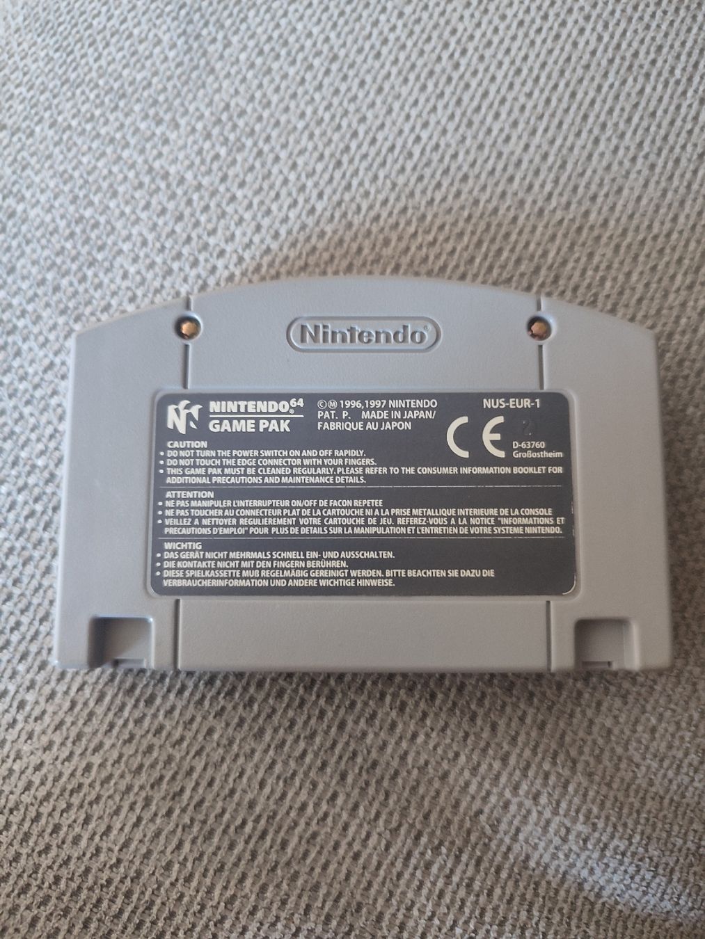 Nintendo Giochi: F-1 World Grand Prix - Nintendo 64 – Usato da Bougy-Villars venduto da Vogue 1