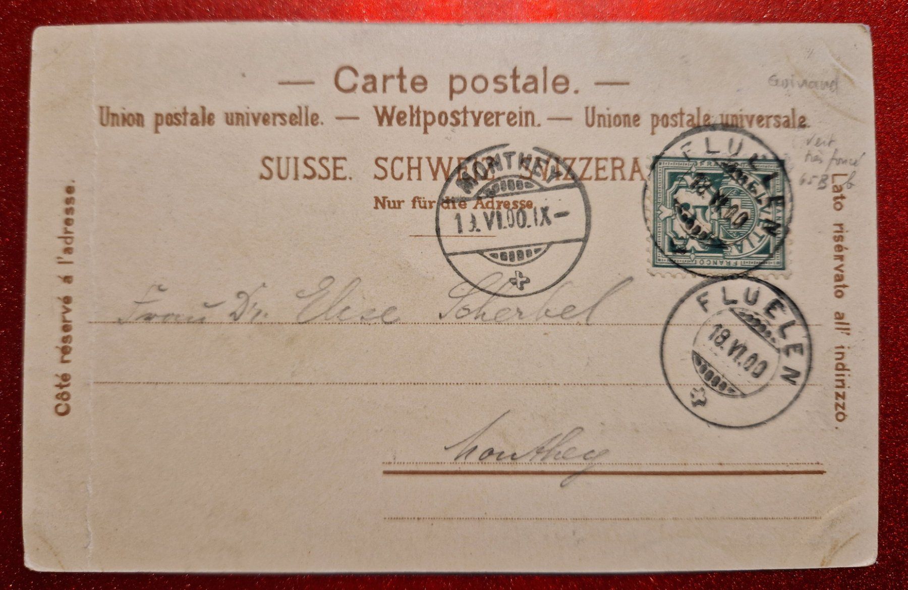 Cartes postales: Flüelen mit Bristenstock 1900 – D'occasion à Melchnau par Arthurius 1