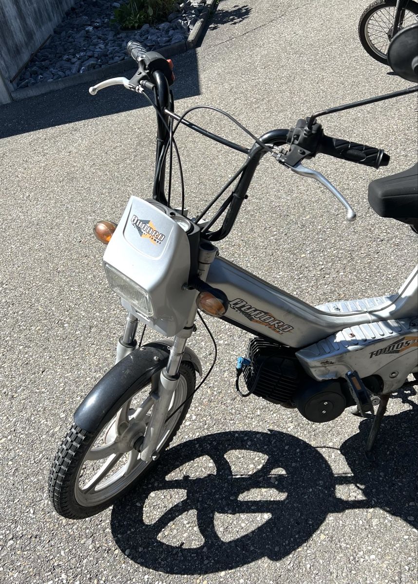 Tomos Mofas: TOMOS Quadro Mofa mit Topcase, silberfarbig – Gebraucht aus Ursenbach von Wegi8 1