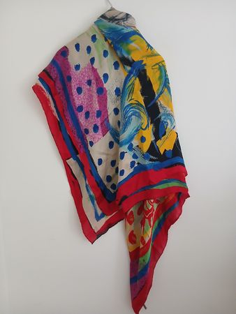 Christian Lacroix Silk Square Scarf Large
