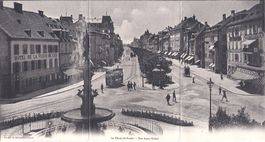 CHAUX - de - FONDS, carte triple vu depuis le début du POD