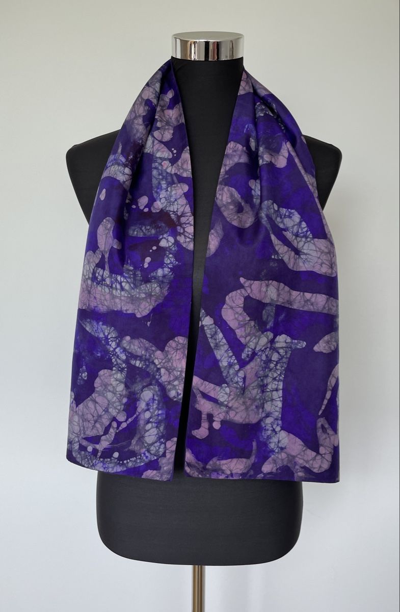 Foulard & Sciarpe: Seidenschal Blau-/Violettöne - edel – Usato da Grenchen venduto da M_ina 1